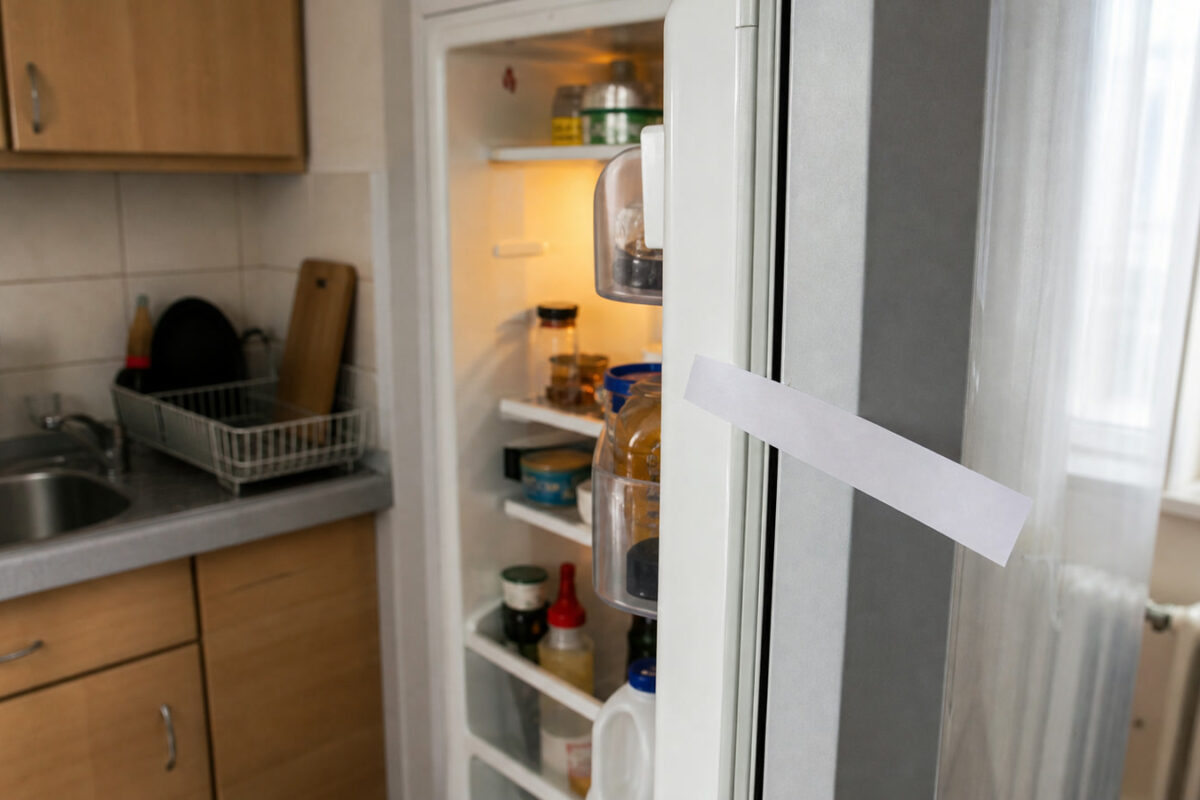 Lednice může zbytečně žrát elektřinu: papírový test těsnění ukáže problém za minutu