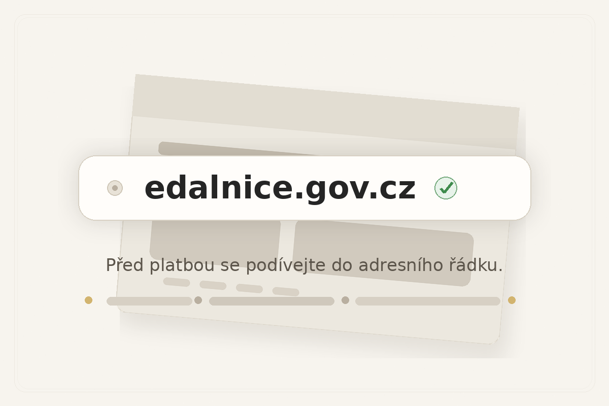 Jednoduchá ilustrace adresního řádku s adresou edalnice.gov.cz