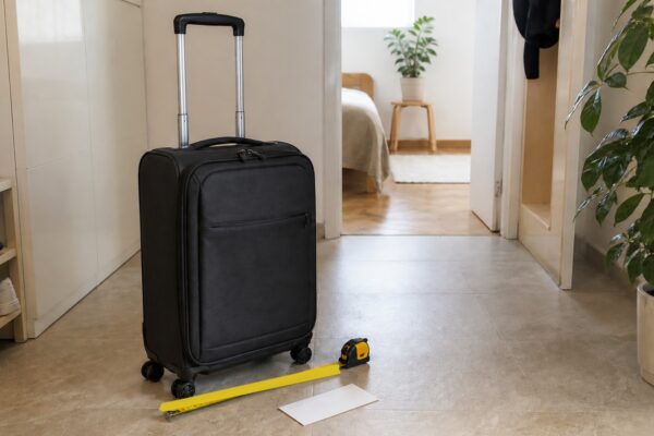 Příruční kufr změřte i s kolečky. Pár centimetrů navíc může vyjít draho