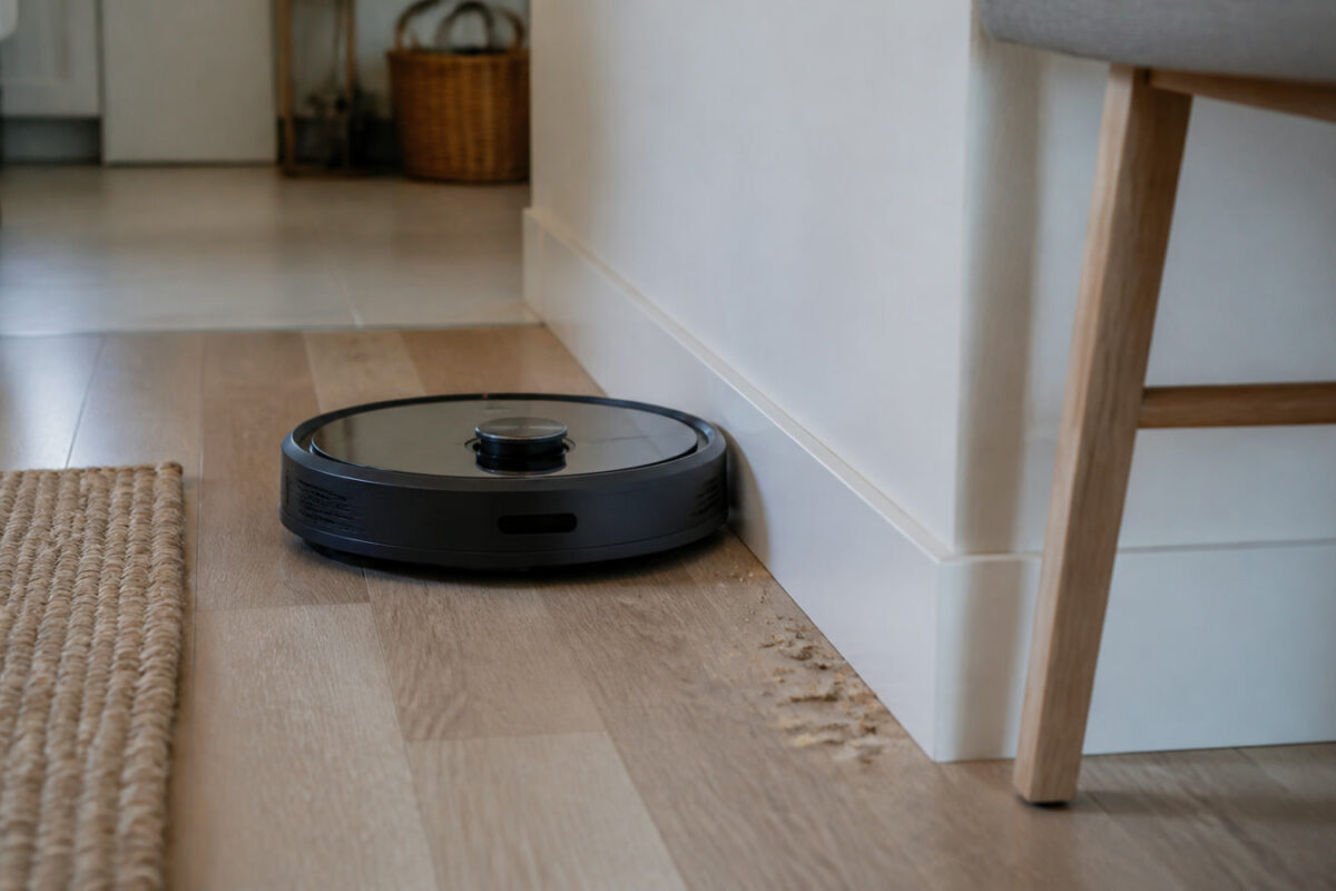 Robotický vysavač projede celý byt. Proč mu u zdí a na koberci může zůstat práce